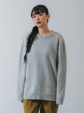 BAKKEN Barken Soft Wool Round Knitwear BK8937_Light Gray