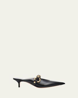 Balenciaga 45mm City Leather Mules