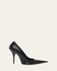 Balenciaga 90mm Avenue Leather Pointed-Toe Pumps - 1