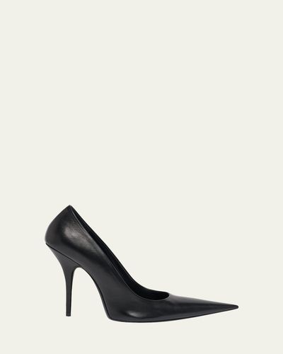 Balenciaga 90mm Avenue Leather Pointed-Toe Pumps