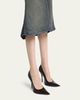 Balenciaga 90mm Avenue Leather Pointed-Toe Pumps - 2