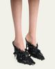 Balenciaga 90mm Flowers Leather Mule Pumps - 2