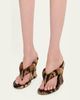 Balenciaga 90mm Gaeta Calf Hair Wedge Thong Sandals - 2