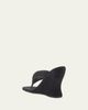 Balenciaga 90mm Gaeta Velvet Wedge Thong Sandals - 2