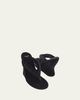 Balenciaga 90mm Gaeta Velvet Wedge Thong Sandals - 3