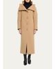 Balenciaga Architectural Vareuse Collar Wool Long Coat - 2