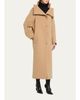 Balenciaga Architectural Vareuse Collar Wool Long Coat - 4