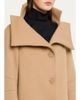 Balenciaga Architectural Vareuse Collar Wool Long Coat - 5