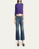 Balenciaga Asymmetric Draped Silk Cady Crop Top - 2