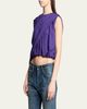 Balenciaga Asymmetric Draped Silk Cady Crop Top - 4