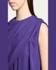 Balenciaga Asymmetric Draped Silk Cady Crop Top - 5