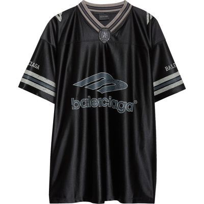 Balenciaga Balenciaga 3B Football Oversize V-Neck Jersey