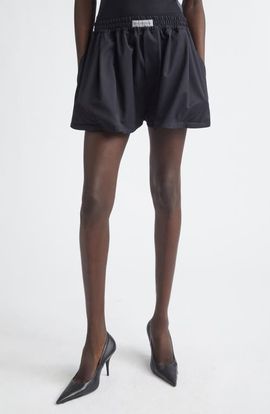 Balenciaga Balenciaga A-Line Wool Blend Twill Boxer Shorts