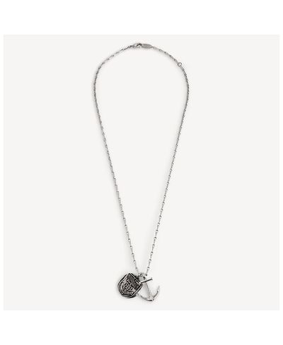 Balenciaga Balenciaga Anchor Crest Charms Necklace
