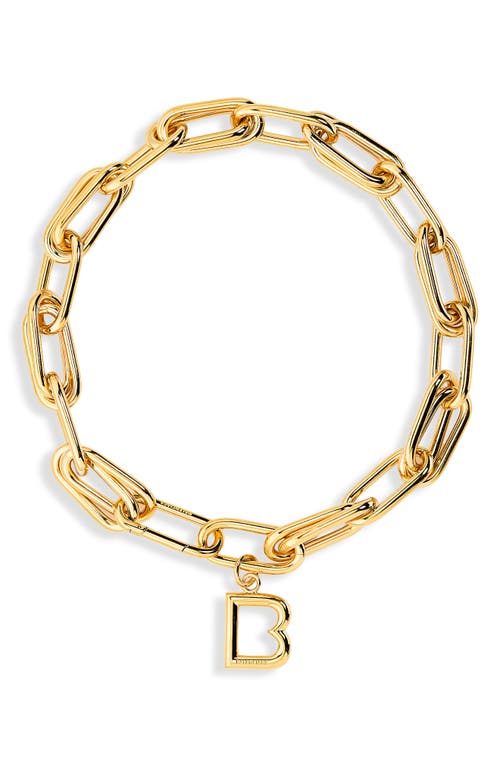 Balenciaga Balenciaga 'B' Link Pendant Collar Necklace