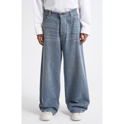Balenciaga Balenciaga Baggy Fit Denim Stitch Jeans