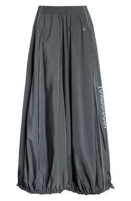 Balenciaga Balenciaga Balloon Cotton & Nylon Techno Poplin Track Skirt