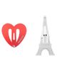 Balenciaga Balenciaga Bazaar Paris Heart Snap Clip Set - 1