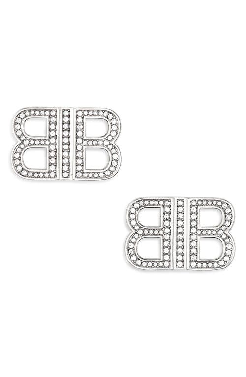 Balenciaga Balenciaga BB 2.0 Crystal Stud Earrings