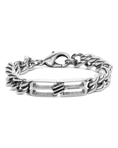 Balenciaga Balenciaga Bb Icon Gourmette Bracelet