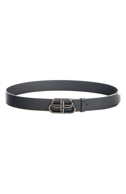 Balenciaga Balenciaga BB Large Logo Buckle Leather Belt