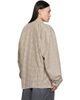 Balenciaga Balenciaga Beige Check Flannel Zip-Up Shirt - 3