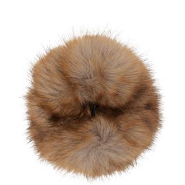 Balenciaga Balenciaga Beige Holli Faux Fur Scrunchie