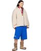 Balenciaga Balenciaga Beige Hooded Zip Up Jacket - 4