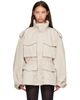 Balenciaga Balenciaga Beige Hourglass Parka - 1