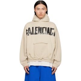 Balenciaga Balenciaga Beige Tape Hoodie