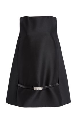 Balenciaga Balenciaga Belted WoolSilk Mini Dress
