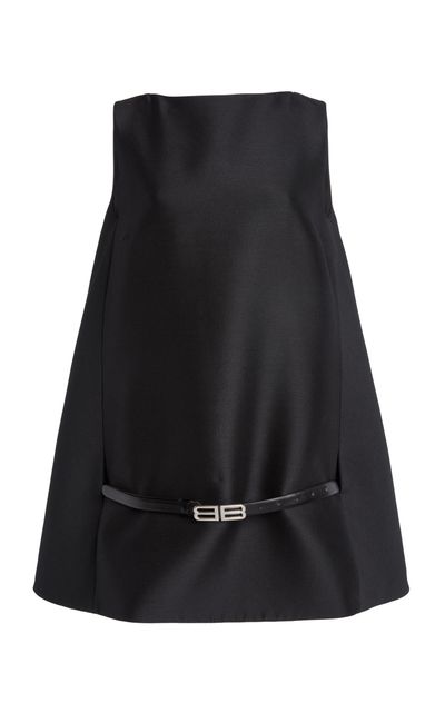 Balenciaga Balenciaga Belted WoolSilk Mini Dress