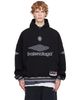 Balenciaga Balenciaga Black 3B Football Polo Hoodie - 1