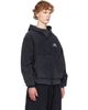 Balenciaga Balenciaga Black 3B Sports Icon Inside-Out Zip-Up Hoodie - 2