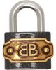 Balenciaga Balenciaga Black & Silver BB Padlock Bag Charm - 1