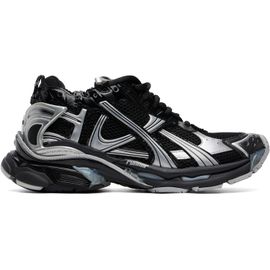 Balenciaga Balenciaga Black & Silver Runner Sneakers