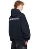Balenciaga Balenciaga Black 'Balenciaga' Back Polo Hoodie - 3