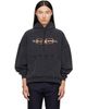 Balenciaga Balenciaga Black BB Stencil Hoodie - 1