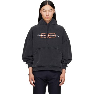Balenciaga Balenciaga Black BB Stencil Hoodie