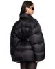 Balenciaga Balenciaga Black Belted Hourglass Short Puffer Down Jacket - 3
