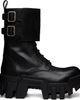 Balenciaga Balenciaga Black Bulldozer Combat Boots - 1