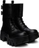 Balenciaga Balenciaga Black Bulldozer Combat Boots - 4