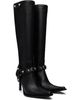 Balenciaga Balenciaga Black City Harness Tall Boots - 4
