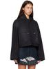 Balenciaga Balenciaga Black Cropped Jacket - 2