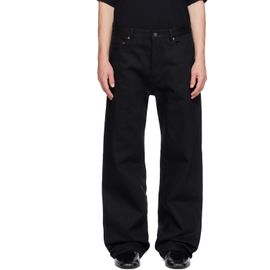 Balenciaga Balenciaga Black Curved Knee Jeans