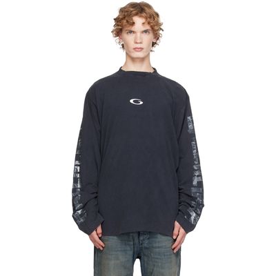 Balenciaga Balenciaga Black Faded Washed Loop T-shirt