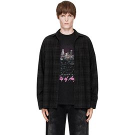 Balenciaga Balenciaga Black Flannel Layered Shirt