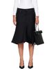 Balenciaga Balenciaga Black Flared Denim Midi Skirt - 1