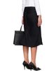 Balenciaga Balenciaga Black Flared Denim Midi Skirt - 3