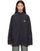 Balenciaga Balenciaga Black Fluid Peachy Track Jacket - 1